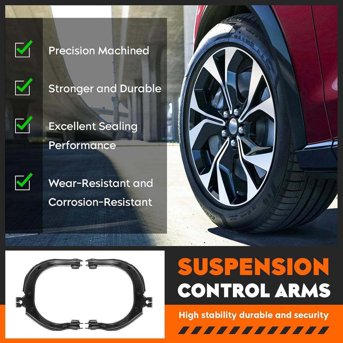 Front Suspension Upper Control Arms Kits for Buick Rainier 2004-2007, for Chevy SSR 2003-2006, for GMC Envoy 2002-2009, for Oldsmobile Bravada 2002-2004, for Saab 9-7X 2005-2009