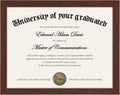 Certificate Frame, 8.5 by 11 Diploma Frames, 1 Pack, Mahogany | Clear Plexiglass, 8.5x11 Document Degree Frames for