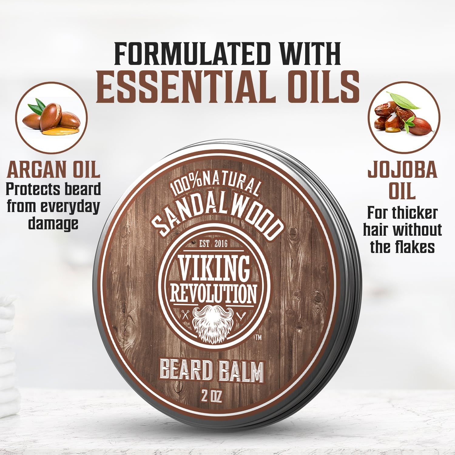 Beard Balm - Sandalwood - 2 oz