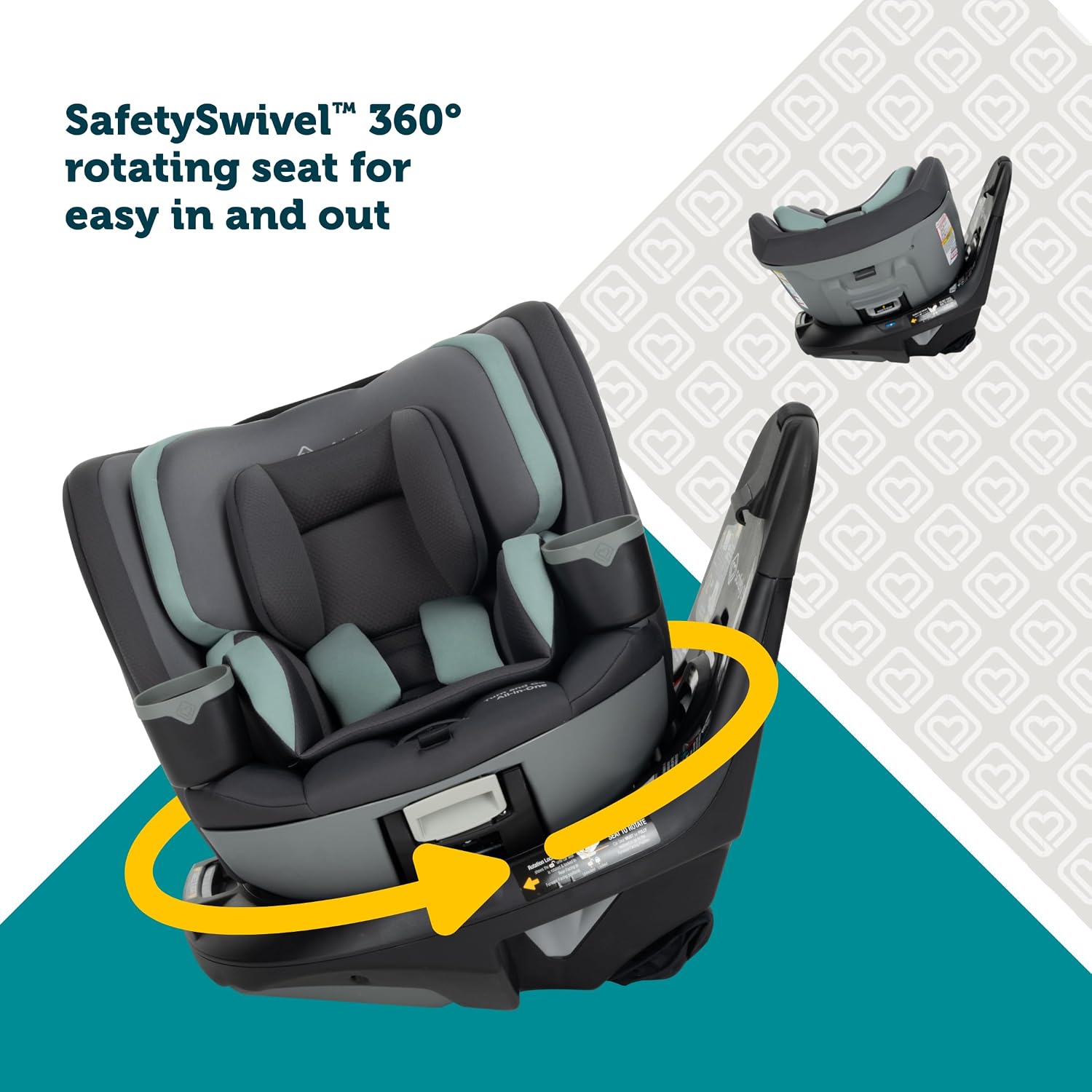 Turn and Go 360 ST 360 Rotating Car Seat, SafetySwivel, SecureTech Installation, All-in-One Convertible Car Seat