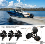 Boat Propeller for Mercruiser Alpha One,14 1/2x19,14×19,14×17 etc Mult-Size