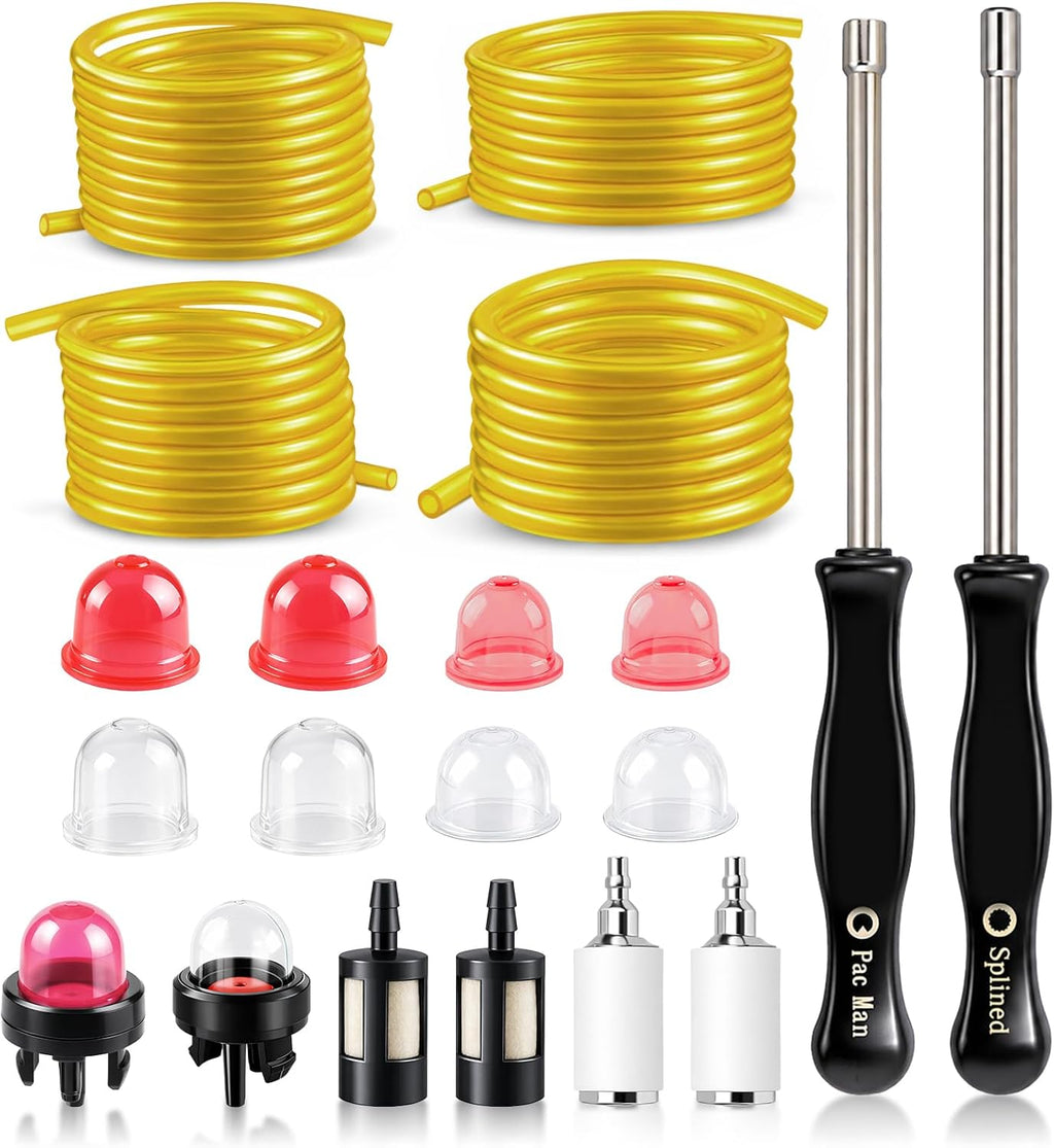 GoaMotors 4 Size 4 Feet Long Small Engine Fuel Line Hose Primer Bulb Kit