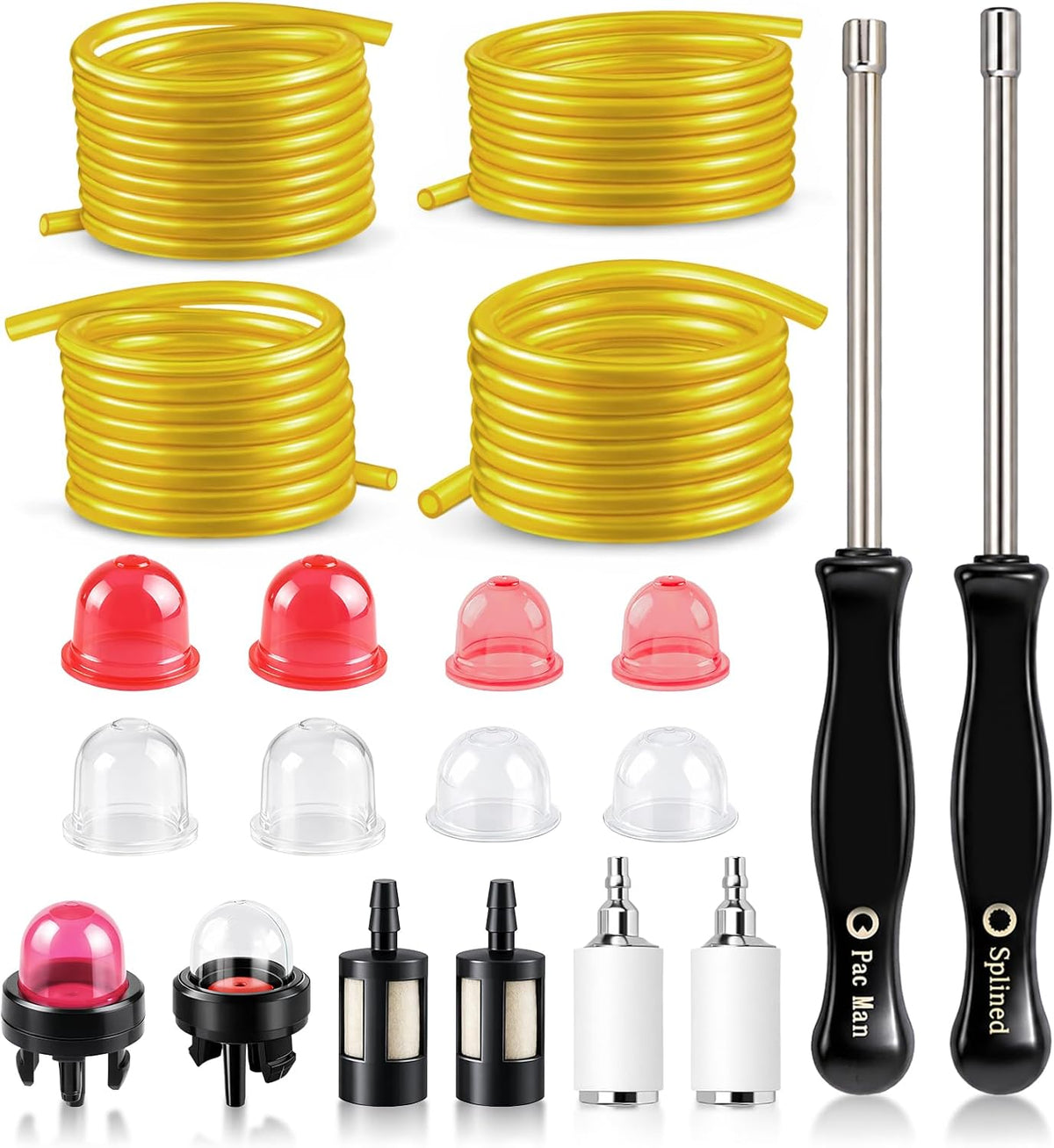 GoaMotors 4 Size 4 Feet Long Small Engine Fuel Line Hose Primer Bulb Kit