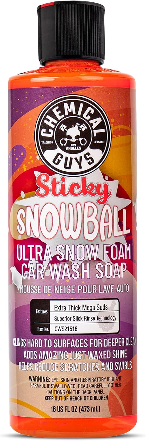 Sticky Snowball Ultra Snow Foam Wash Soap, Cherry, 16 oz