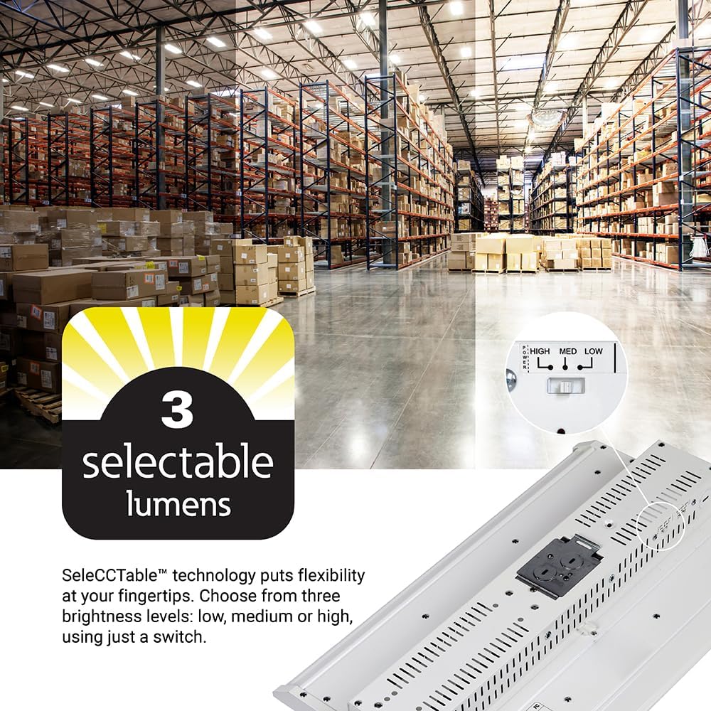 Metalux LHBS 1.6ft LED Linear High Bay LED 400W Equivalent