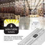 Metalux LHBS 1.6ft LED Linear High Bay LED 400W Equivalent