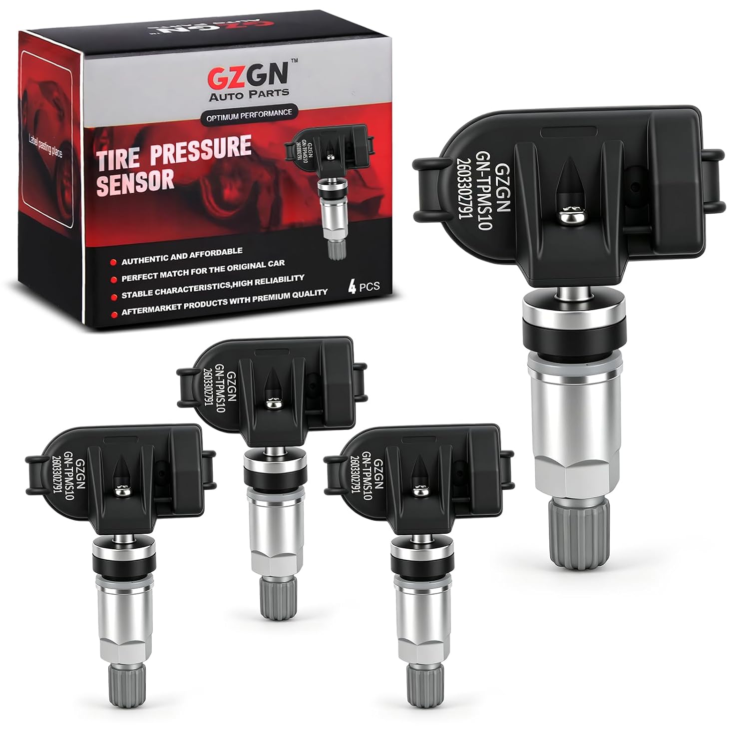 4-Pack TPMS Tire Pressure Monitoring Sensors,315MHz Pre-Programmed,Compatible with Toyota Avalon Camry Corolla