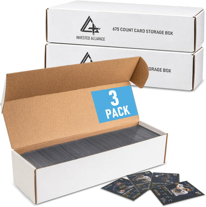 Premium Cardboard Trading Card Storage Box For Sports, TCG, Gaming MTG.