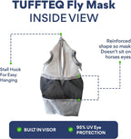 Horse Fly Mask Without Ears, Built-in Visor, Standard Medium/Large