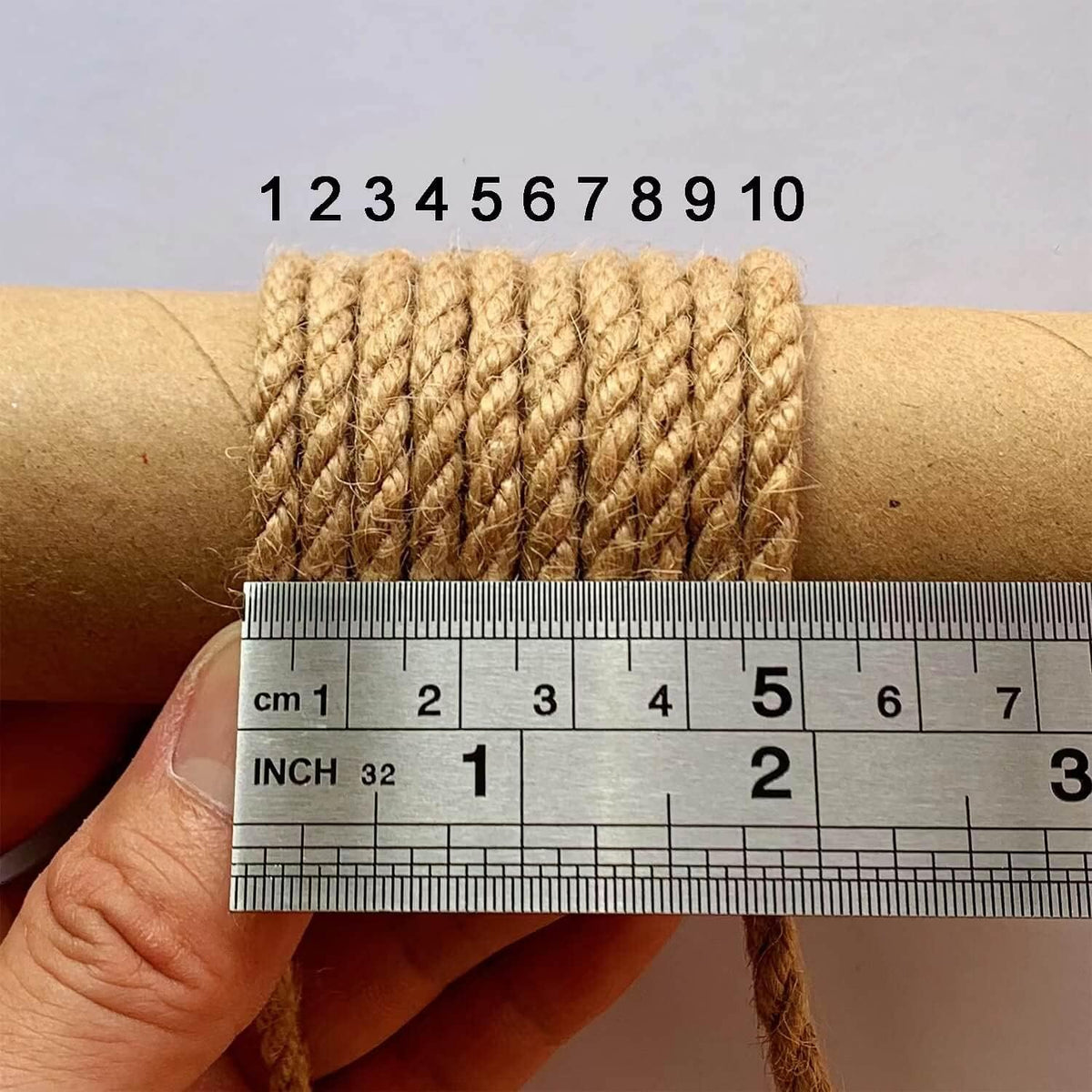5mm Jute Twine, 328 Feet Braided Jute Rope, Heavy Duty and Thick Twine Rope for DIY Artwork, Bundling, Home Decor