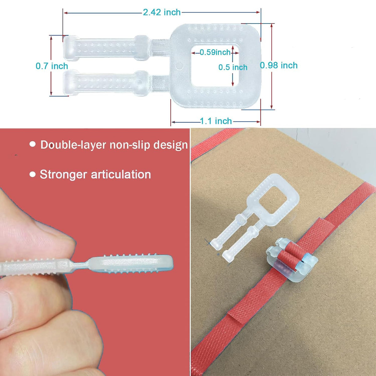 Plastic Packaging Banding Strapping Kit, Red