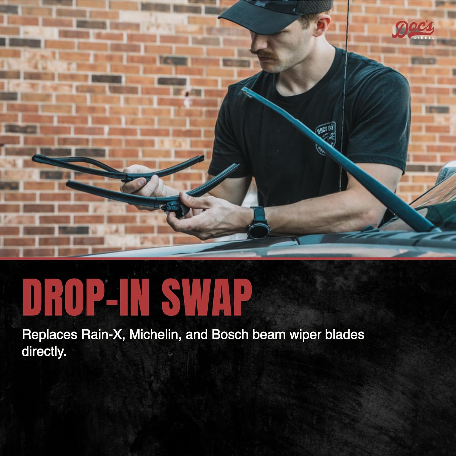 Windshield Wiper Blades for 2004-2015 Nissan TITAN | Frameless Beam, All-Season | Front Set of 2, 22 in. + 24 in.