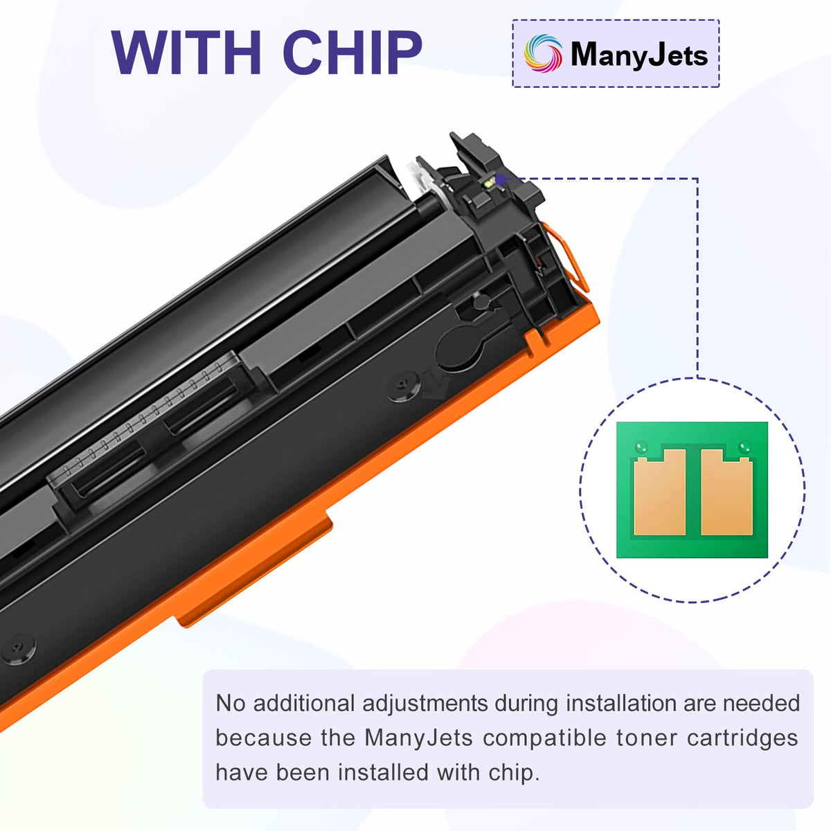 17A CF217A Black Toner Cartridge 4- Pack Compatible for HP 17A