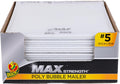Brand #5 Poly Bubble Mailers, White, 10.5 inch x 15 inch, 25 Pack