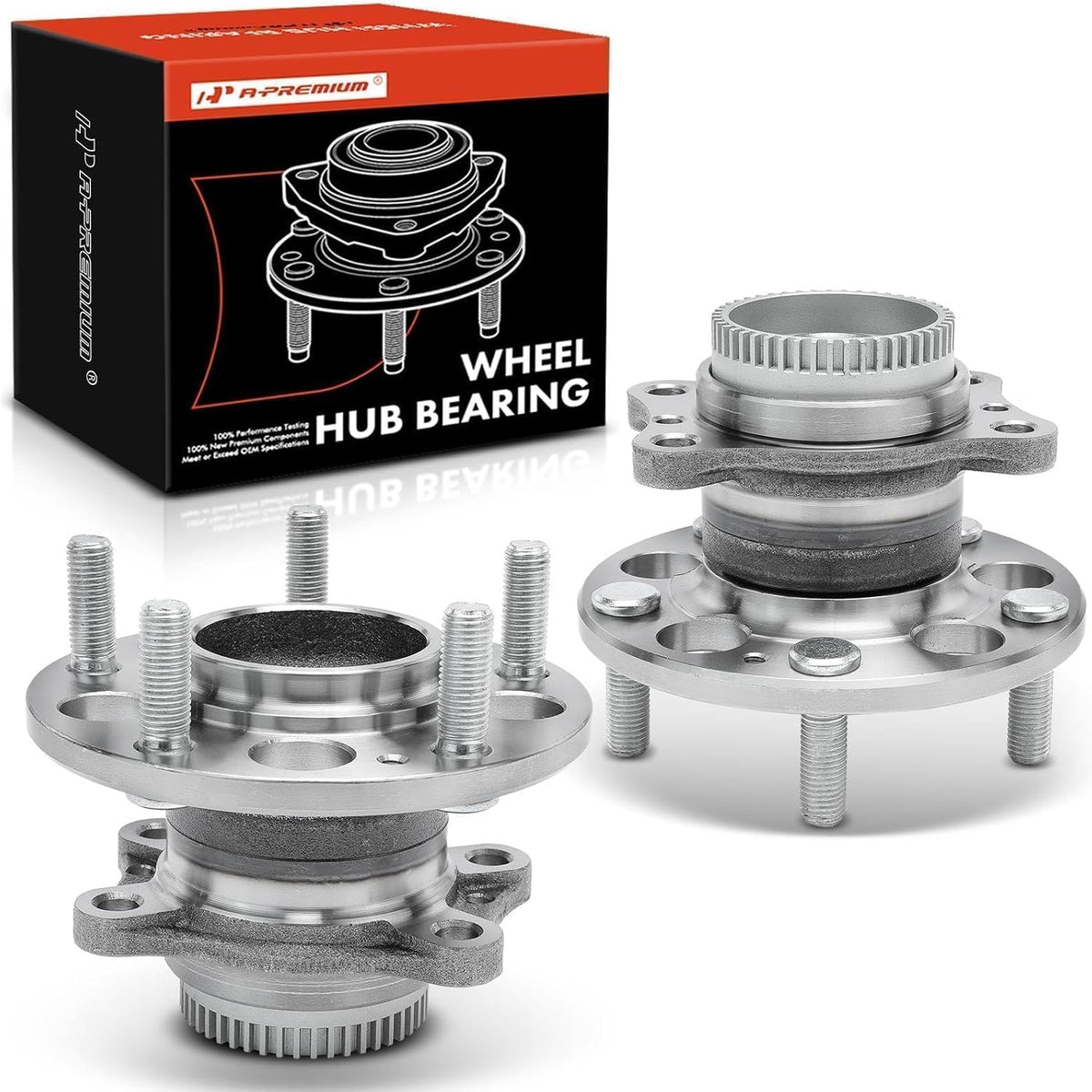 A-Premium 2 x Rear Wheel Bearing Hub Assembly Compatible with Hyundai, Kia