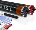 Pair of 2" Garage Door Torsion Springs Set with Non-Slip Winding Bars & Gloves, High Quality Precision