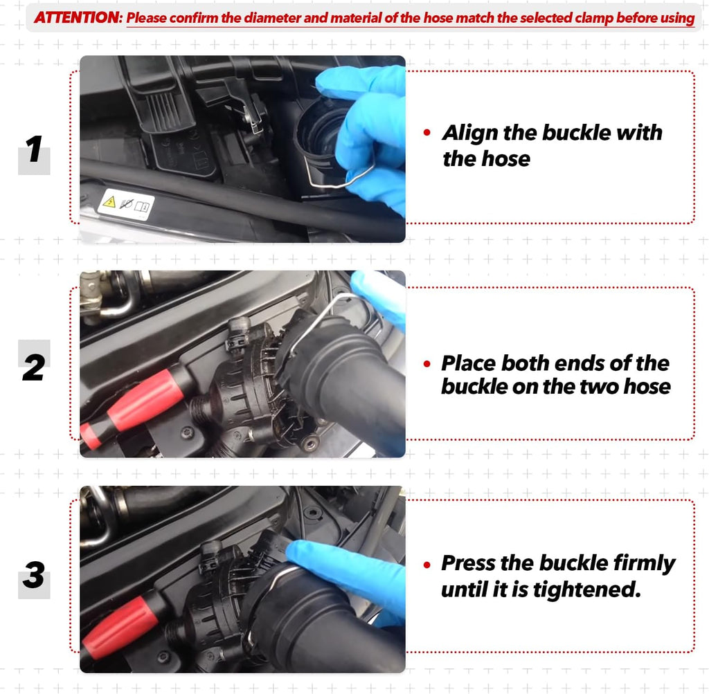 Radiator Hose Clips Coolant Hose Retaining Clip Compatible with BMW