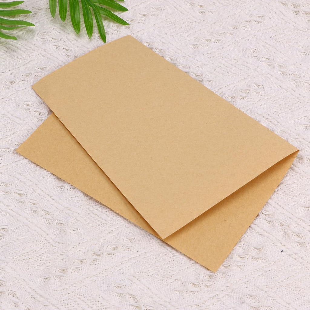 Vintage Kraft Paper Letter Sheets, 100 Sheets A4 Blank Writing