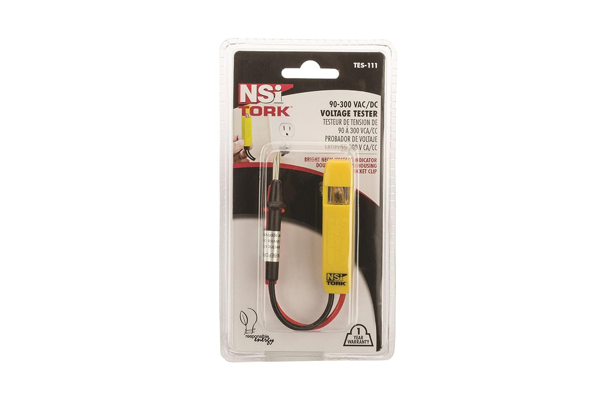 Industries TES-111 Twin Probe Voltage Tester, 80-250 VAC,Neon