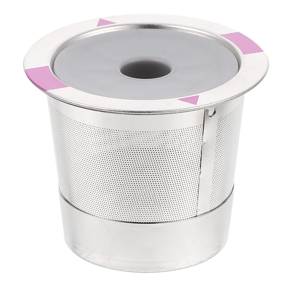 Reusable Coffee Filter Cup with Lid, Stainless Steel Mesh for Espresso
