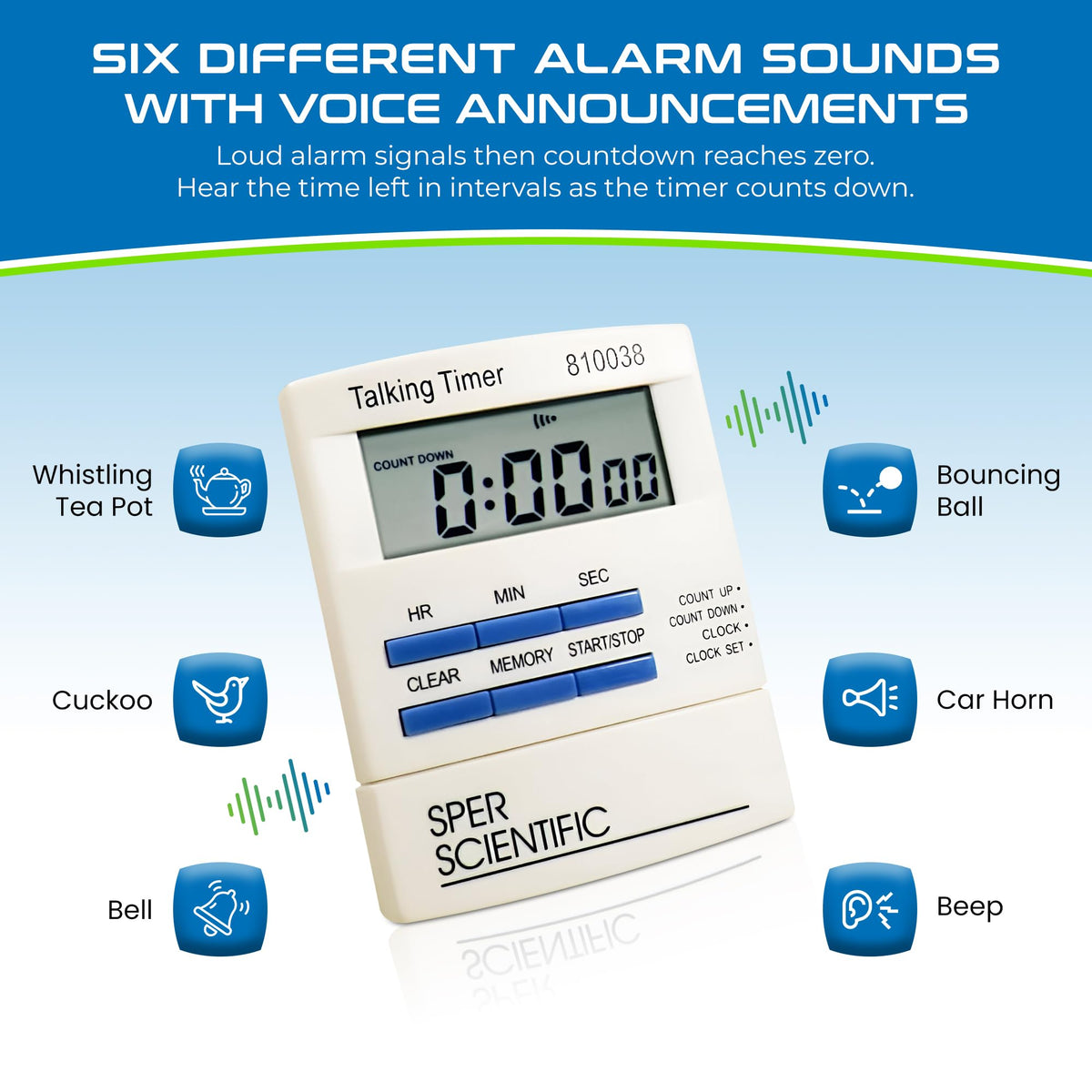 Sper Scientific Talking Lab Countdown Timer