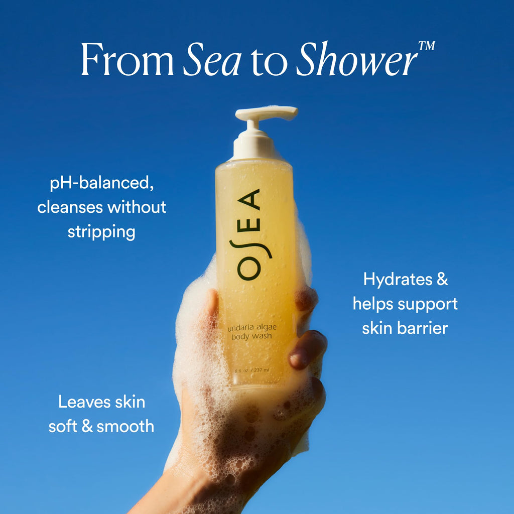 Undaria Algae Body Wash, pH Balanced Cleanser, Citrus Scent, 8 oz