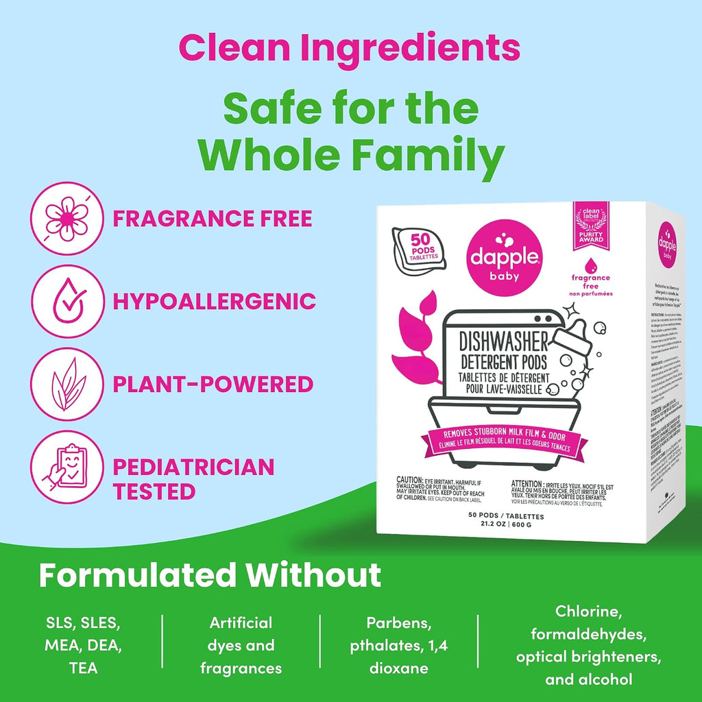 Baby - Dishwasher Detergent Pods - 50 Count