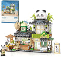Mini City Shop Street View Building Blocks Model Set,Simulation Animals Architecture Collection Particle Construction