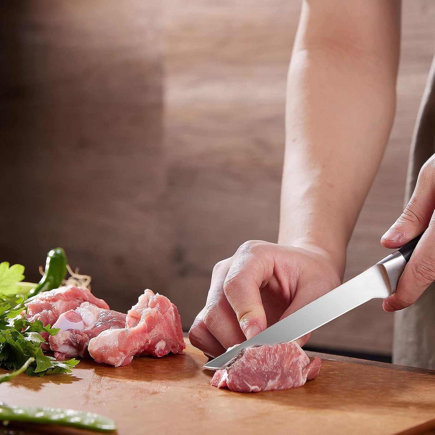 Pro Boning Knife 5.5 Inch, German High Carbon Steel Fillet Knife