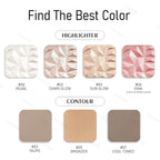 Face Sculpting Contour Palette, Smooth Matte Contour Pressed Powder, Ultra-fine Lightweight, Easy to Blend, Multiuse