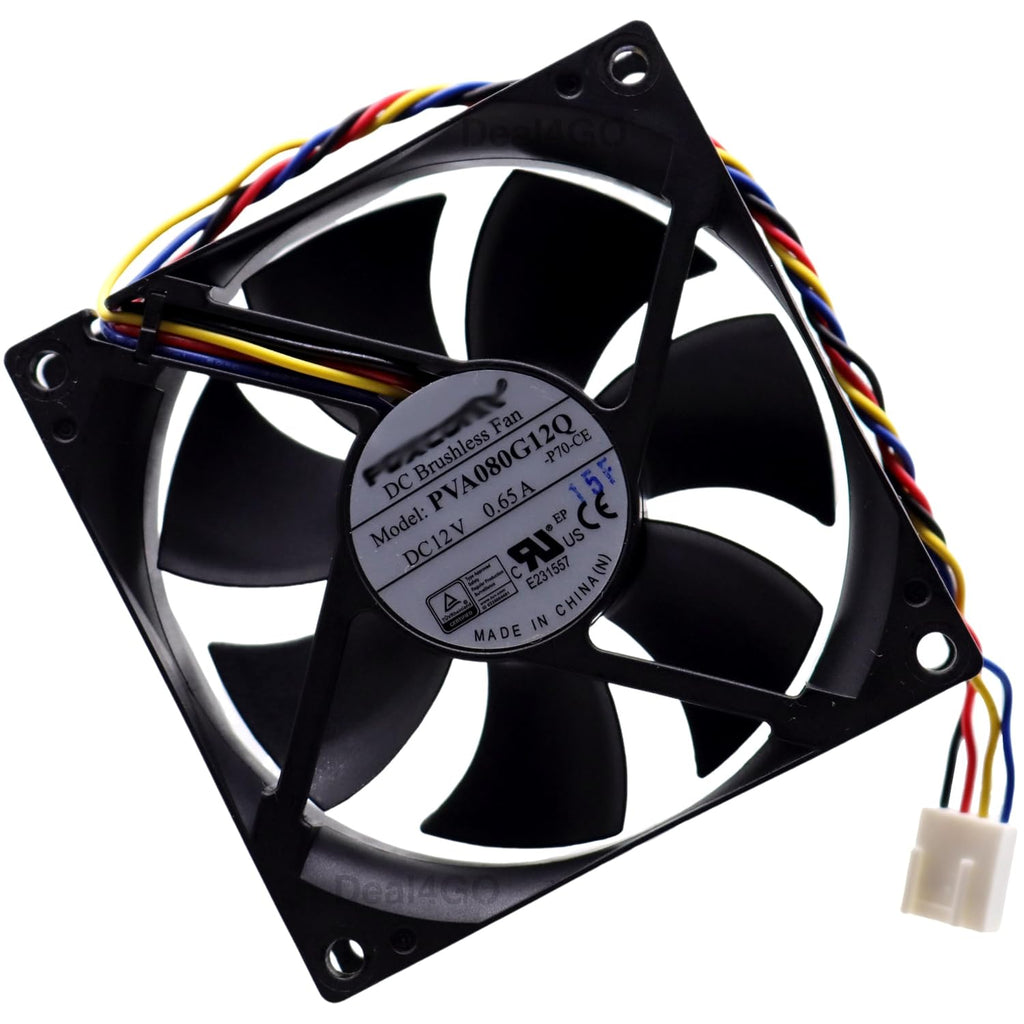 Deal4GO 8CM Chassis System Cooling Fan 01EF483 Replacement for Lenovo ThinkCentre M710q M710s M720s 5-14IOB6 510-15ABR Desktop