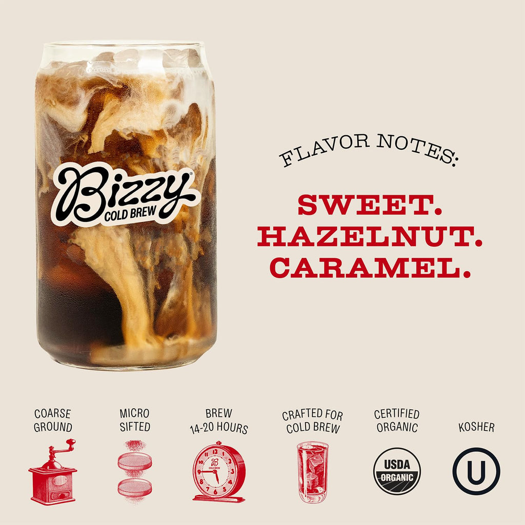 Organic Cold Brew Coffee | Smooth & Sweet Blend | Coarse Ground Coffee | Micro Sifted | Specialty Grade | 100%