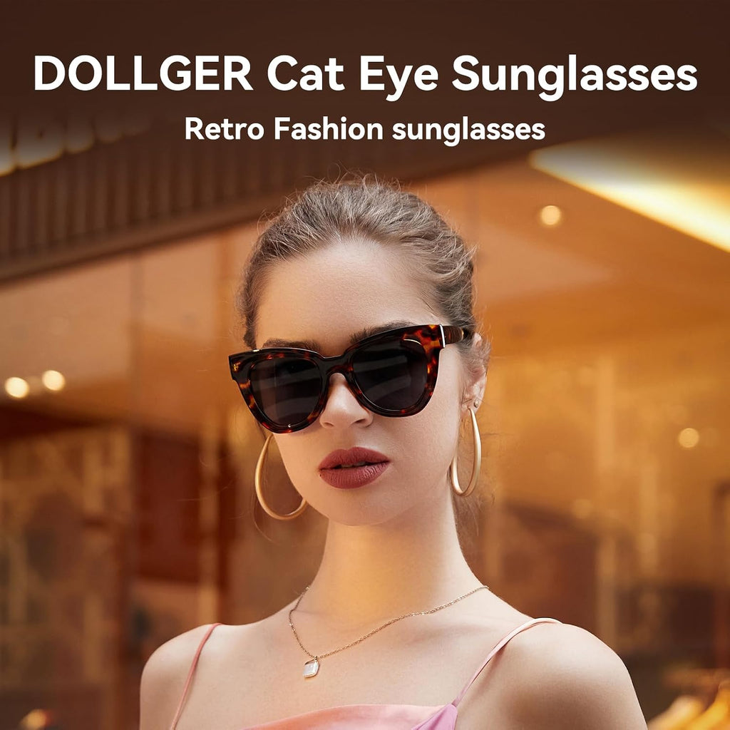 Retro Cat Eye Sunglasses Women Men Vintage Square Tortoise Shell Fashion Cateye Sunglasses