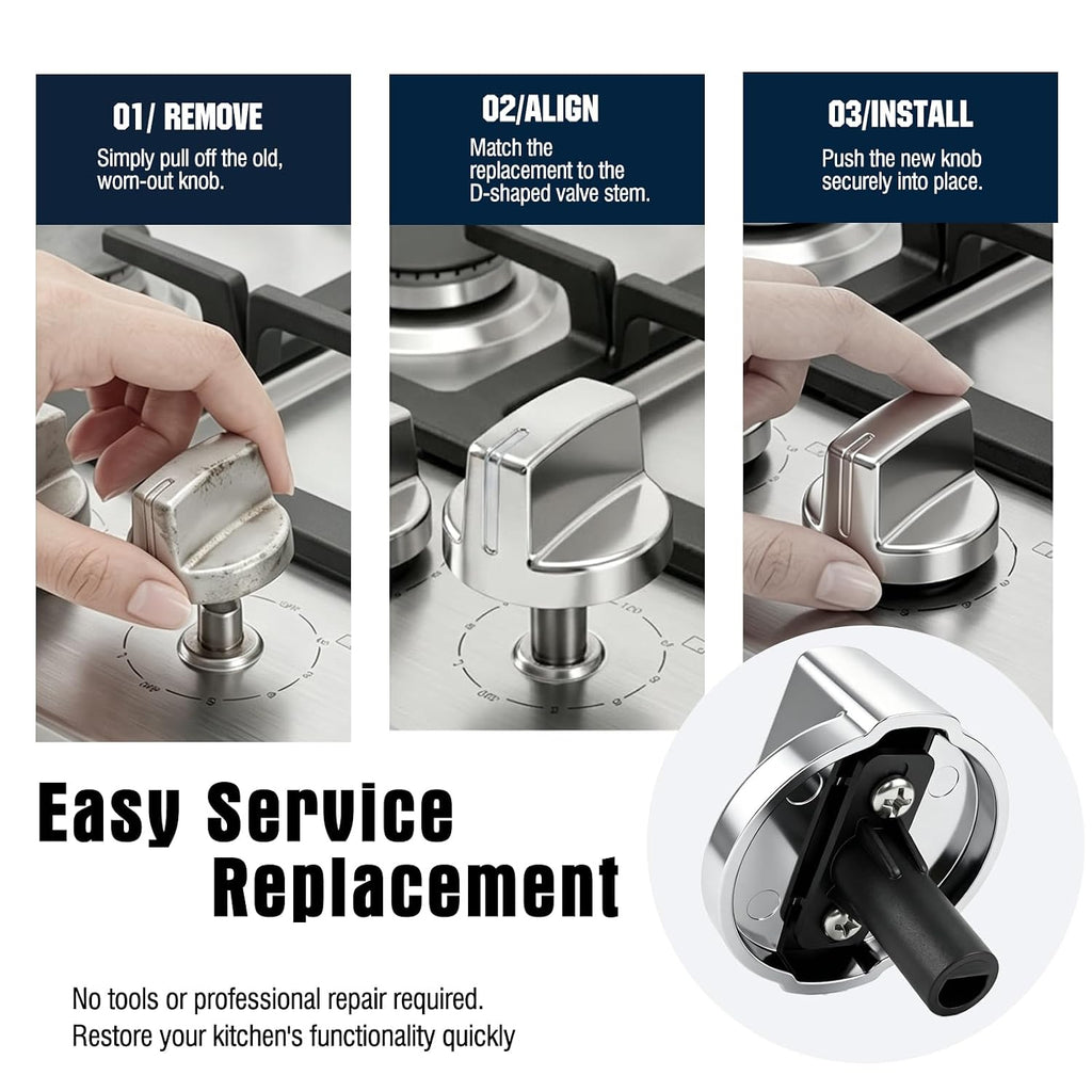 00631622 Cooktop Control Knob Replacement Fits Bosch Thermador Gas Cooktop