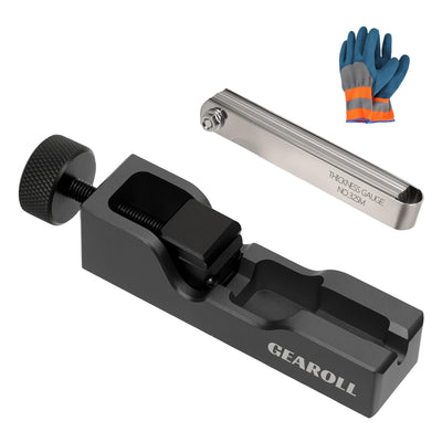 GEAROLL Spark Plug Gap Tool with 32 Blade Steel Feeler Gauge, Spark Plug Gapping Tool for Most 10mm 12mm 14mm 16mm Thread Spark Plugs, Black
