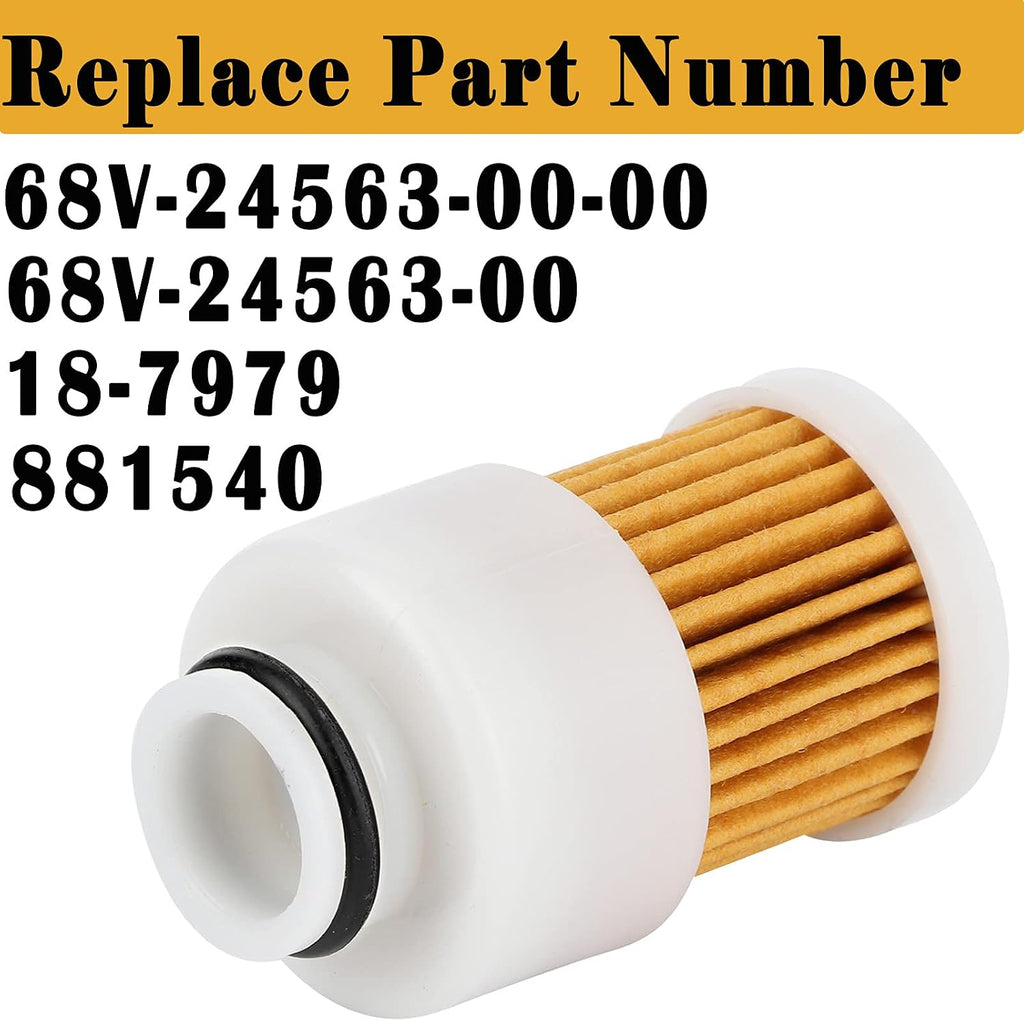 2 Pack Fuel Filter Compatible with Mercury Outboard Yamaha 50HP 60HP 75HP