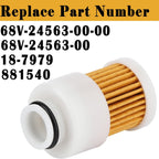 2 Pack Fuel Filter Compatible with Mercury Outboard Yamaha 50HP 60HP 75HP