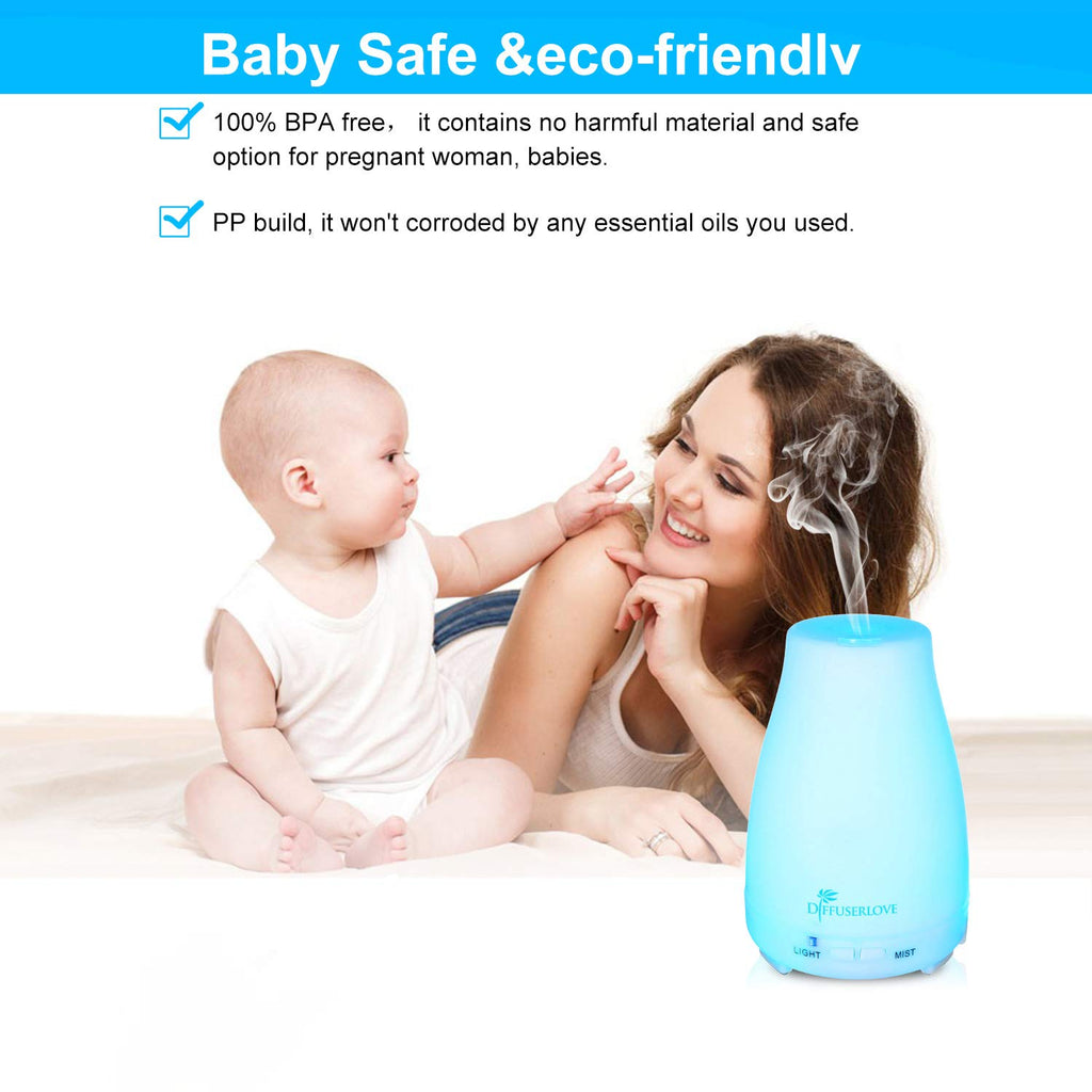 Diffuser 2 Pack Essential Oil Diffuser 200ML Remote Control Ultrasonic Aromatherapy Diffuser Mist Humidifiers for