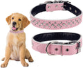 Rhinestones Dog Collars Adjustable Sparkly Crystal Studded Collar