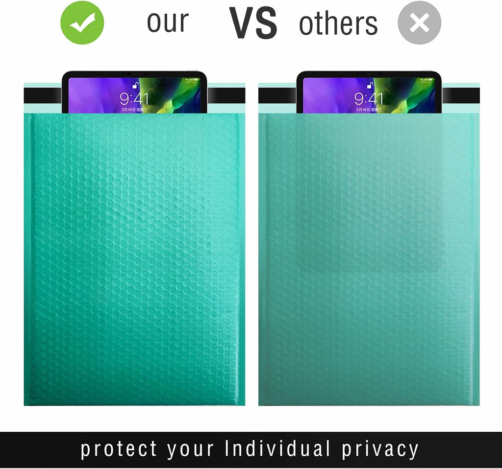 Bubble Mailers 10.5x16 Inch 25Pack Teal Large Padded Envelopes