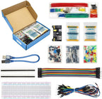 Electronics Component Fun Kit w/Power Supply Module, Jumper Wire, 830 tie-Points Breadboard, Precision