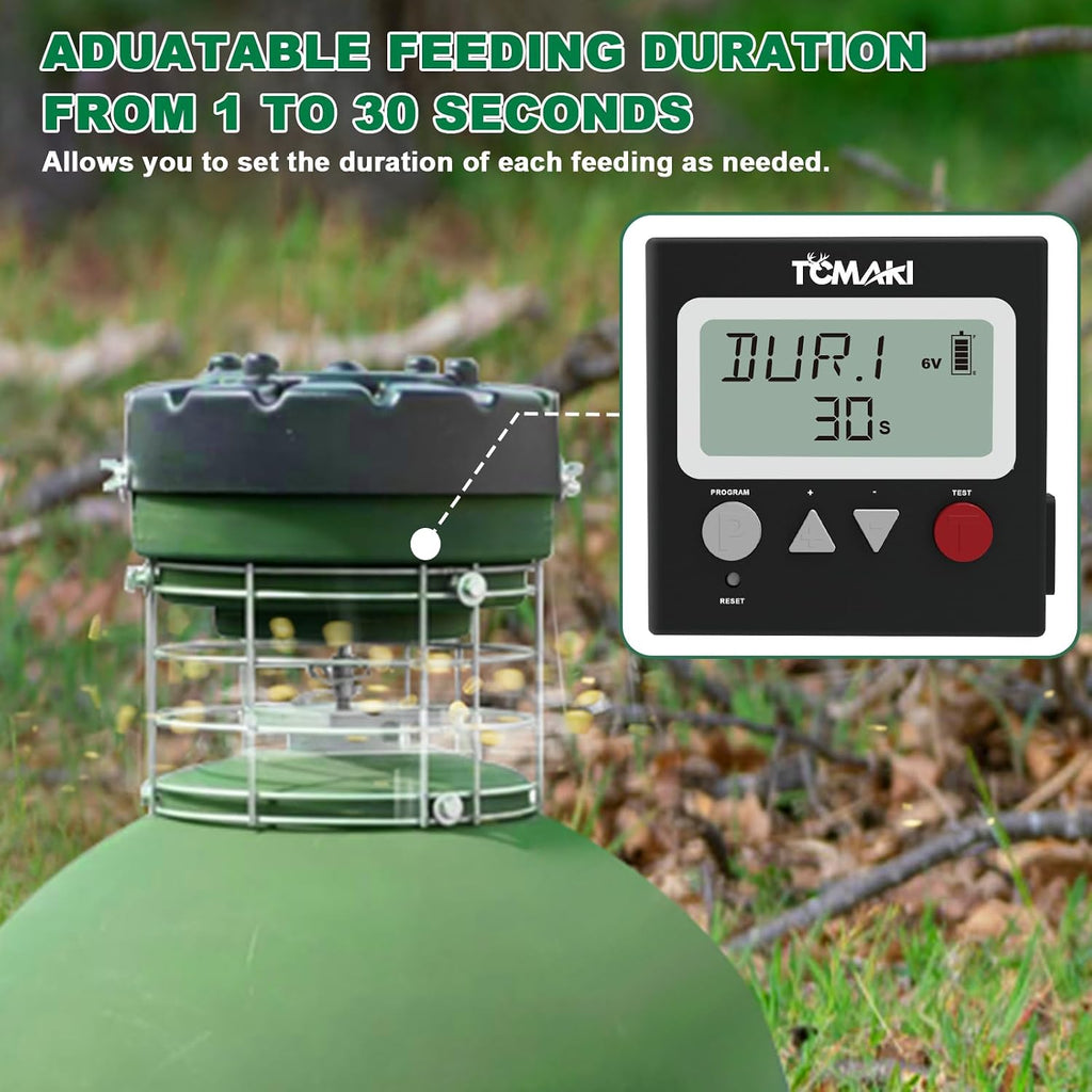 Game Feeder Digital Timer 6V/12V Kit for 8 Feed Time