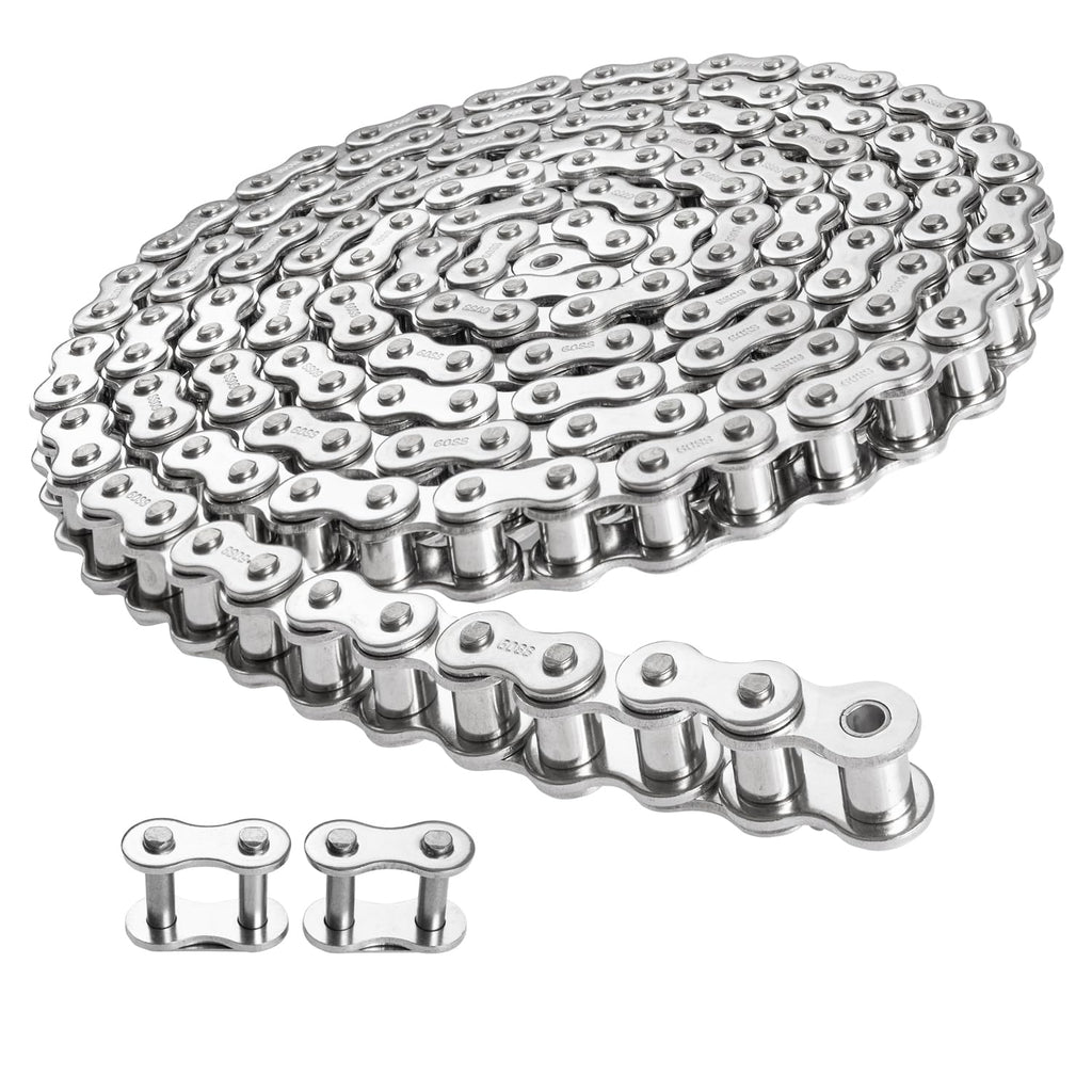 Universal Heavy Duty #60 Stainless Steel Roller Chain 10 Feet