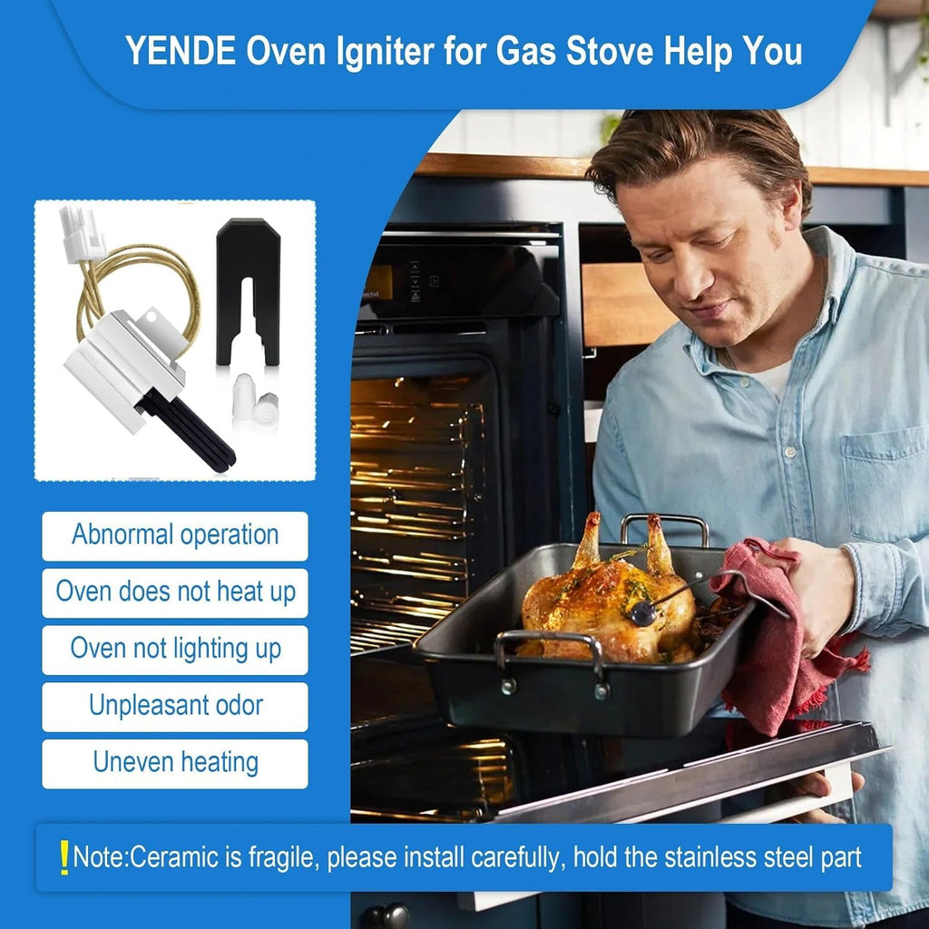 316489403 Oven Igniter for Gas Stove, for Frigidaire Oven Igniter Replacement, for Crosley for Kenmore Oven Igniter Replacement Replace 5304508786 7316489403 AP4433236 PS2364063.