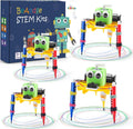 Bulk STEM Craft Kits for Kids 8-12: 4-Pack Doodling Robot Building Kits, Classroom Activities & Science Experiments