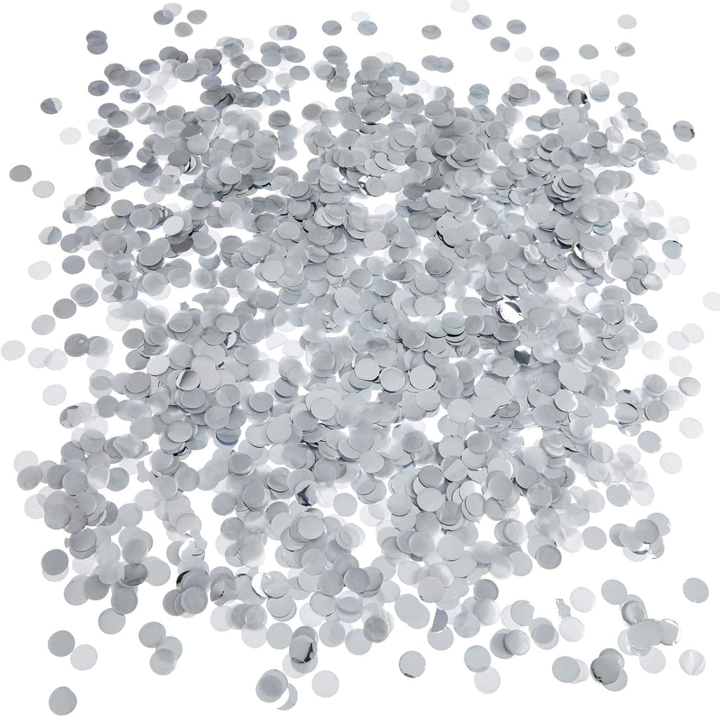Wedding Confetti Wands - 1.5 x 4.2 In, 20 Pack, Silver & White - Metallic Foil Dispenser for Send Off, Bridal Shower