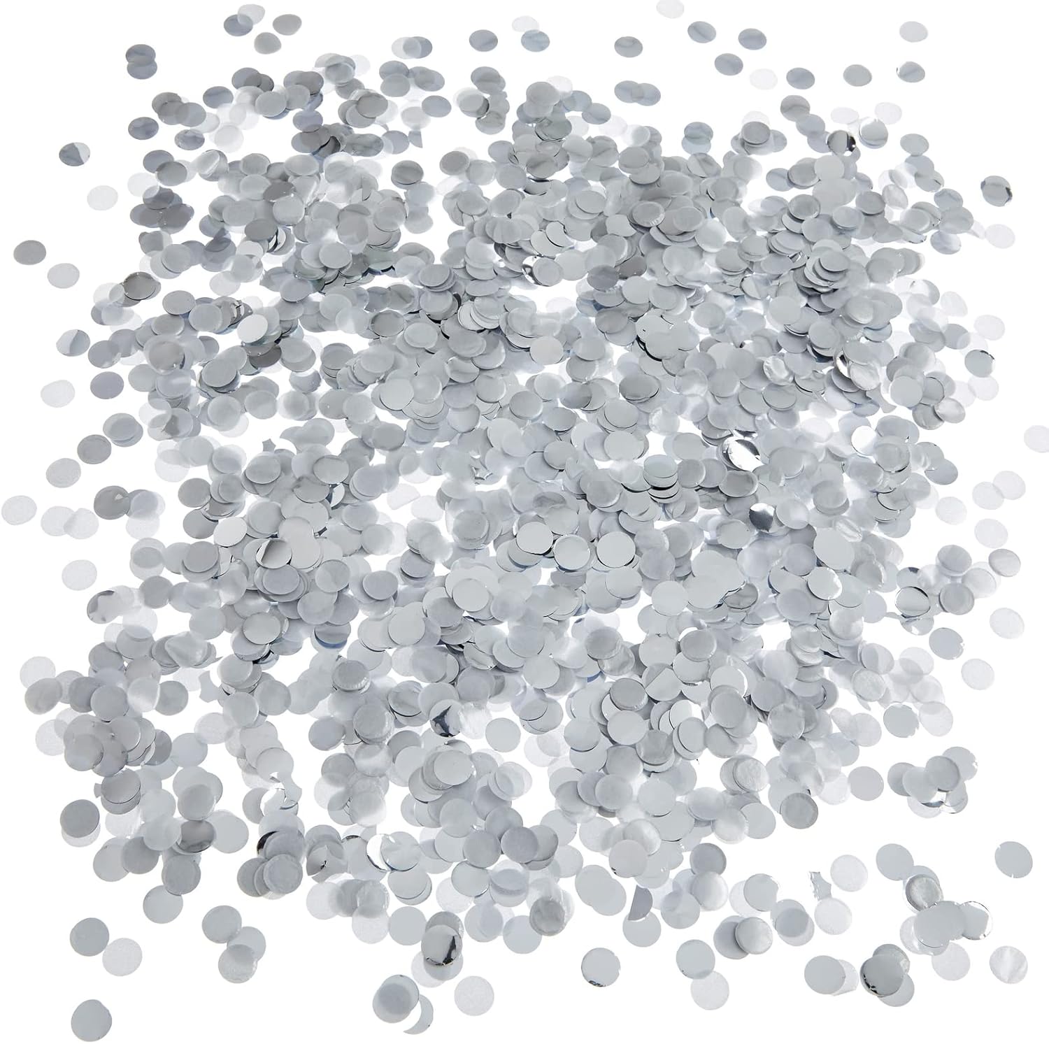 Wedding Confetti Wands - 1.5 x 4.2 In, 20 Pack, Silver & White - Metallic Foil Dispenser for Send Off, Bridal Shower