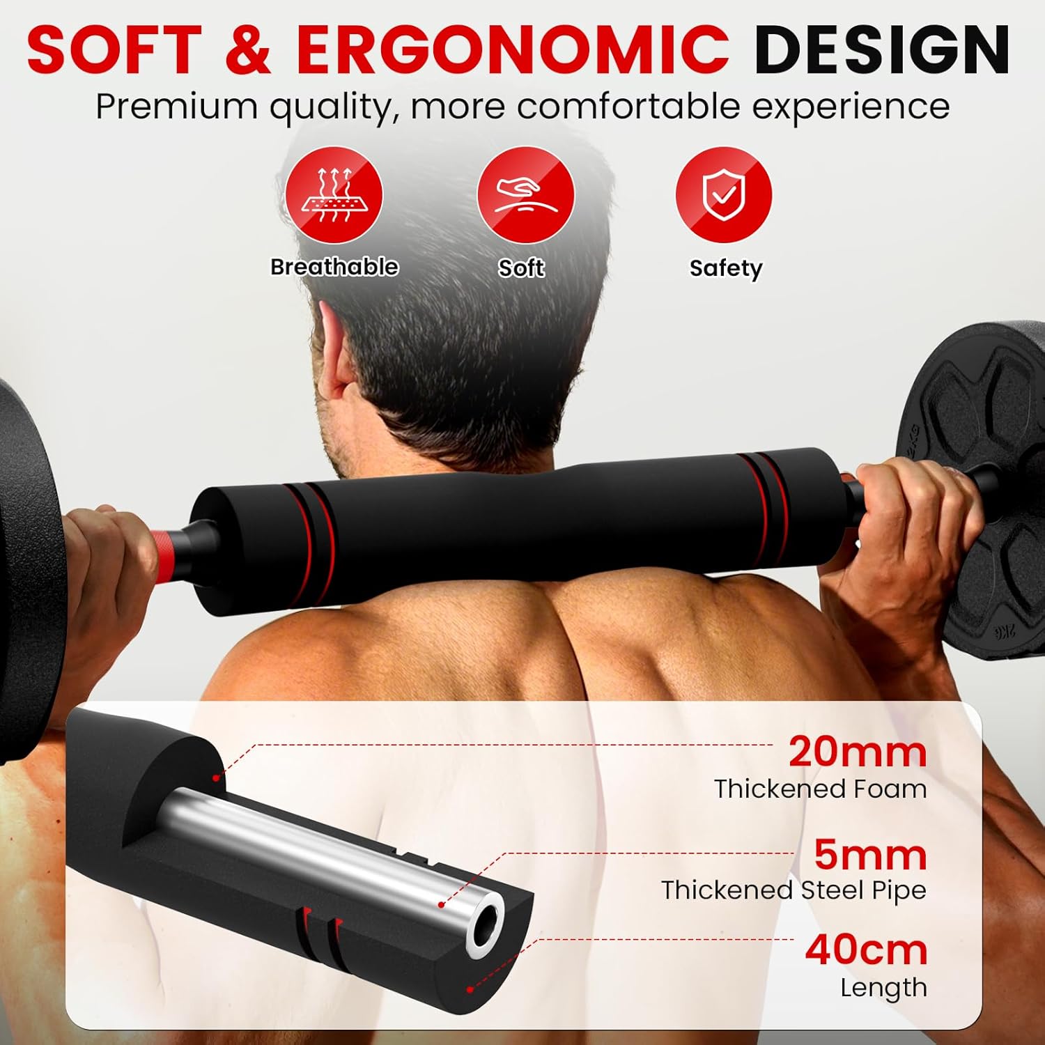 Adjustable Dumbbell Set, 20/33/45/70/90lbs Free Weight Set with Connector, 4 in1 Dumbbells Set Used as Barbell