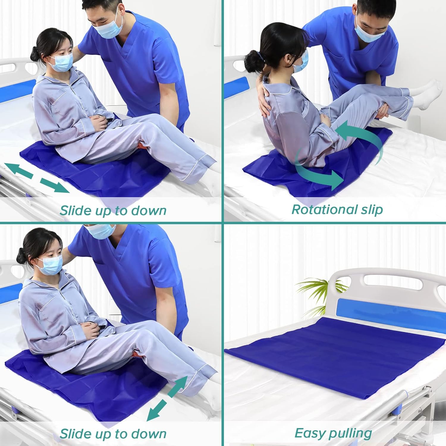 Tubular Slide Sheet for Patient Transfer, Sliding Draw Sheets to Assist Moving Elderly,Slides for Cars, Hospital Bed