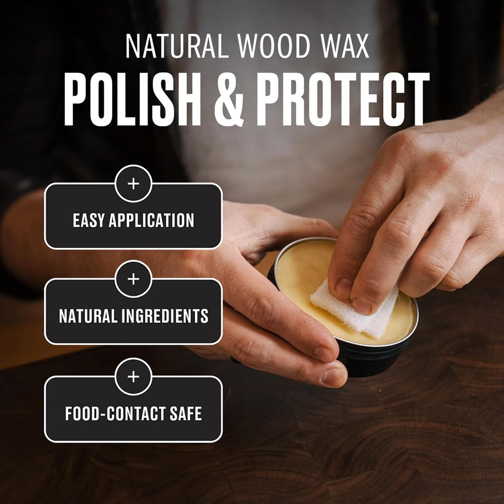 Cutting Board Oil 16oz and Wood Wax 3oz Set
